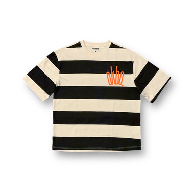 Striped Minute Elongated AKBO Loose Fit Tee