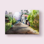 Street of Life Oil Painting