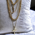 Double Crucifix Layered Jewelry