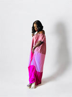 AKBO Off-shoulder Tri Pink Shades Boubou Dress